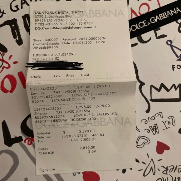 Dolce Gabbana Men Sorrento sneakers with fusible crystals - Picture 4 of 4